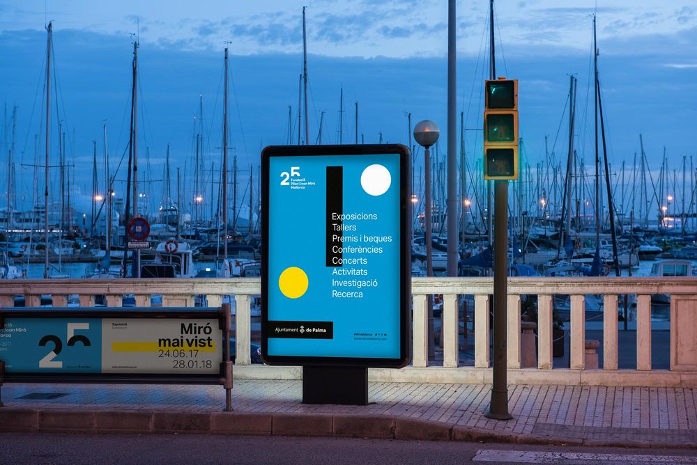 25è aniversari Miró Mallorca Fundació (direcció d’art, disseny gràfic, identitat, art i cultura, sector públic, print), per DOMO-A | Direcció d’art i disseny gràfic, Barcelona