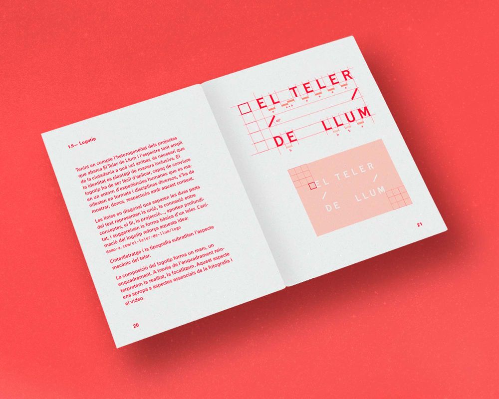 El Teler de Llum (direcció d’art, disseny gràfic, identitat, art i cultura, sector públic, print, web), per DOMO-A | Direcció d’art i disseny gràfic, Barcelona