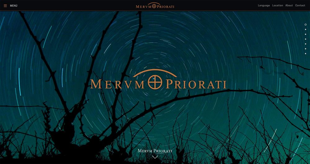 Merum Priorati (disseny gràfic, gastronomia, vinyes, web), per DOMO-A | Direcció d’art i disseny gràfic, Barcelona