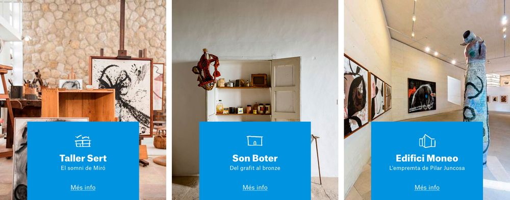 Miró Mallorca Web (direcció d’art, disseny gràfic, art i cultura, sector públic, web), per DOMO-A | Direcció d’art i disseny gràfic, Barcelona