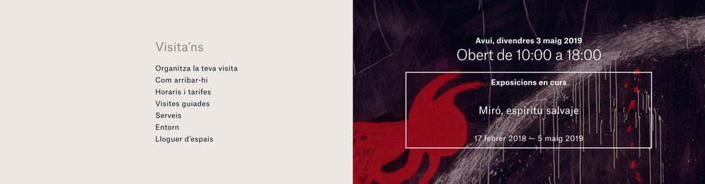 Miró Mallorca Web (direcció d’art, disseny gràfic, art i cultura, sector públic, web), per DOMO-A | Direcció d’art i disseny gràfic, Barcelona