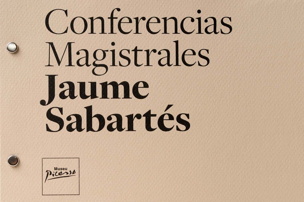 Conferències Magistrals Jaume Sabartés — Museu Picasso Barcelona (direcció d’art, disseny gràfic, art i cultura, print), per DOMO-A | Direcció d’art i disseny gràfic, Barcelona