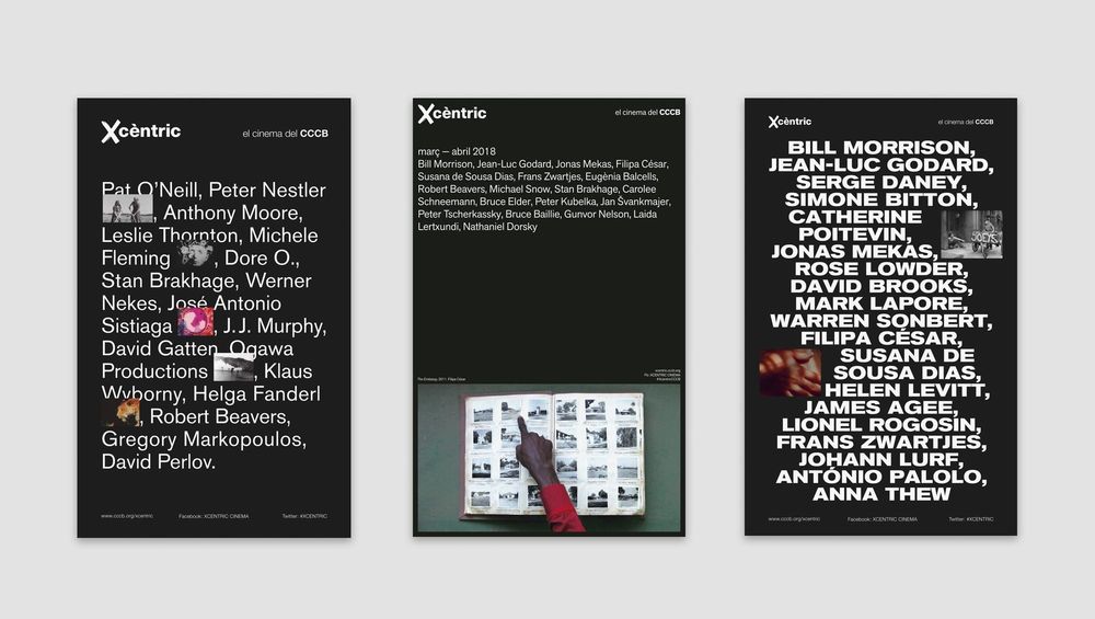 Xcèntric (direcció d’art, disseny gràfic, identitat, art i cultura, sector públic, print, web), per DOMO-A | Direcció d’art i disseny gràfic, Barcelona